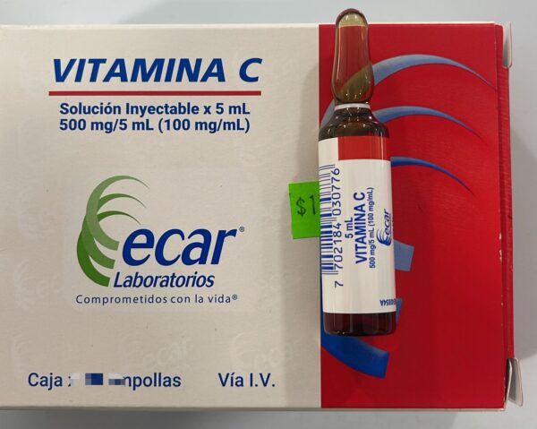 VITAMINA C AMPOLLAS CAJA X 5 AMPOLLAS ECAR