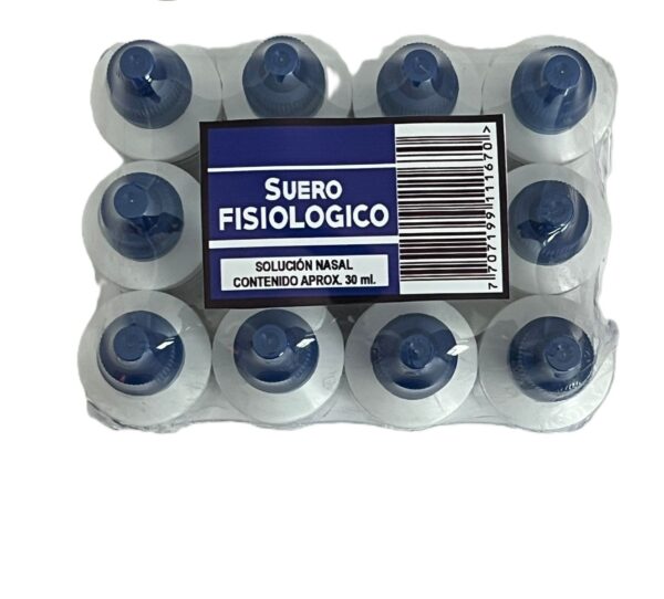 SUERO FISIOLOGICO 30 ML X 12 UND