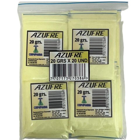 AZUFRE 20 GM X 20 UND