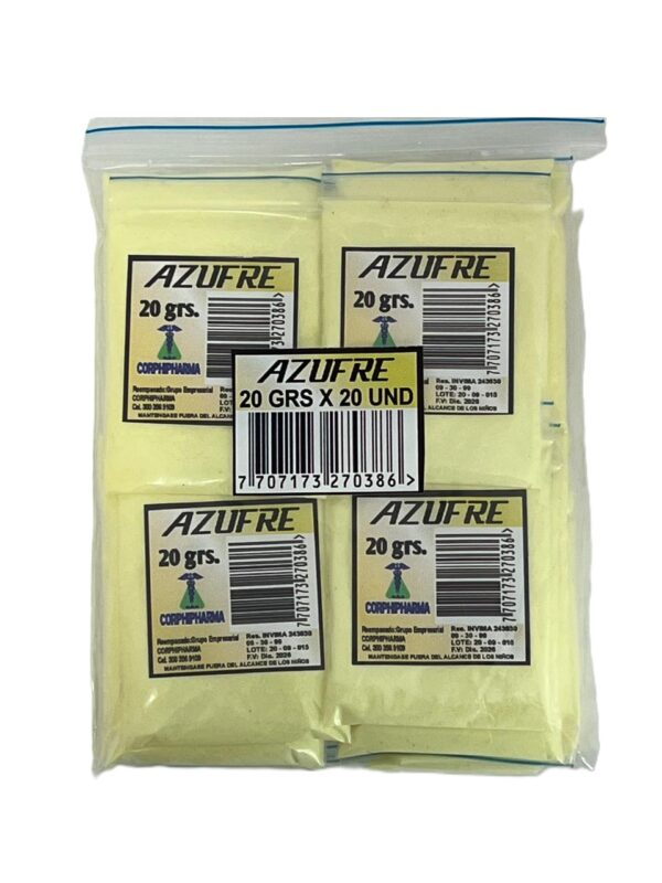 AZUFRE 20 GM X 20 UND