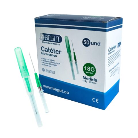 CATETER INTRAVENOSO 18 G - 32 MM PAQUETE X 5 UND BEGUT