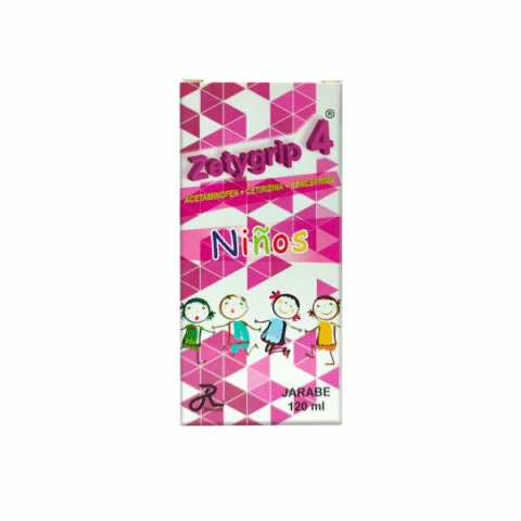ZETIGRIP X 120ML ACETAMINOFEN +CETIRIZINA +FENILEFRINA RUECAM
