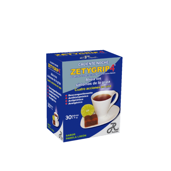 ZETYGRIP CALIENTE NOCHE CAJA X 30 SOBRES