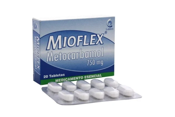 MIOFLEX METOCARBAMOL 750 MG X 20 TB