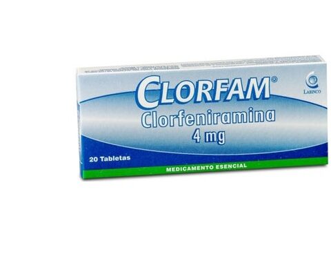 CLORFAM CLORFERAMINA 4 MG CAJA X 20