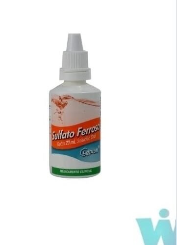 SULFATO FERROSO GOTAS 125 MG X 20 ML