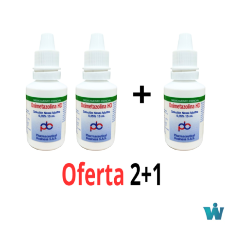OXIMETAZOLINA 0,5 ADULTO X 15 ML BUSSINE OFERTA 2+1