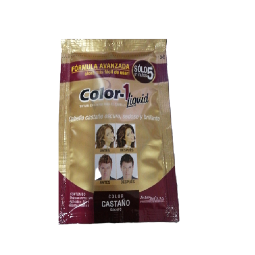 COLOR UNO TINTURA SACHET X 15 ML CASTAÑO OSCURO