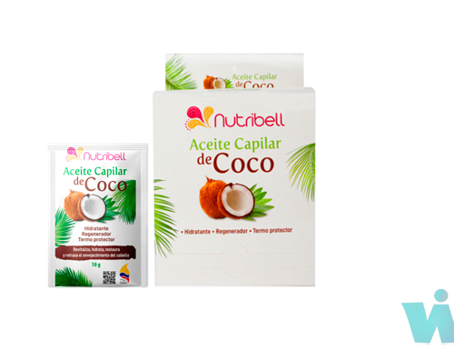 ACEITE DE COCO NUTRIBELL CAJA X 36 SACHET 10G INTERBELL