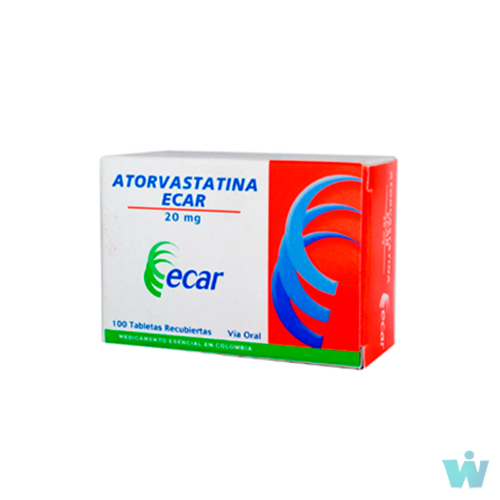 ATORVASTATINA 20 MG X 100 TBS
