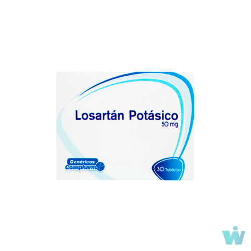 LOSARTAN 50 mg TABLETAS TAB * 30