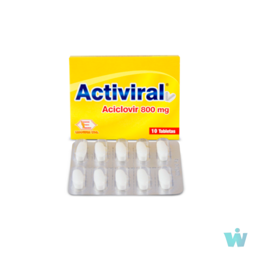 ACTIVIRAL 800 MG TABLETAS ( ACICLOVIR ) CAJA X 10 TABL