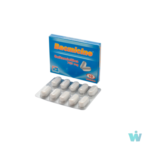 BACMICINE 750 MG TABLETAS ( SULTAMICILINA ) CAJA X 10 TABL