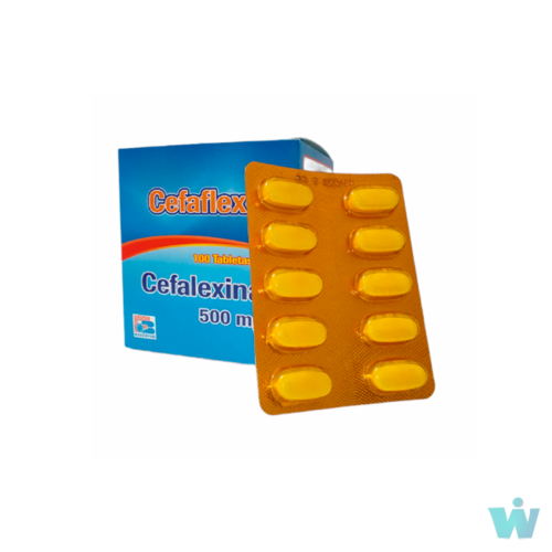 CEFAFLEX 500 MG TABLETAS ( CEFALEXINA ) CAJA X 100 TABL