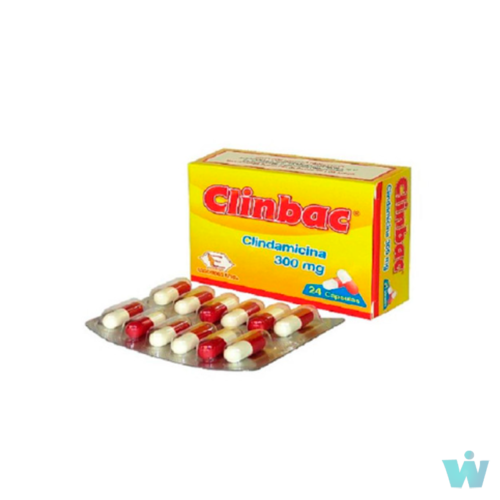 CLINBAC 300 MG CAPSULAS ( CLINDAMICINA ) CAJA X 24 CAPS