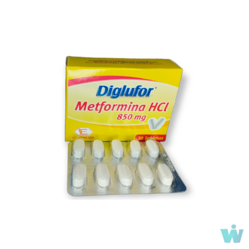 DIGLUFOR 850 MG TABLETAS ( METFORMINA ) CAJA X 30 TABL