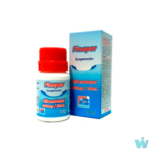 FINAPAR 400 MG JARABE ( ALBENDAZOL ) FRSC X 20 ML
