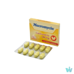 MACROMYCIN 500 MG TABLETAS ( CLARITROMICINA ) CAJA X 10 TABL