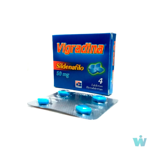 VIGRADINA 50 MG TABLETAS ( SILDENAFILO ) CAJA X 4 TABL