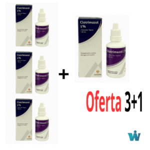 CLOTRIMAZOL 1% SOLUCION TOPICA X 30 ML MEMPHIS OFERTA 3+1