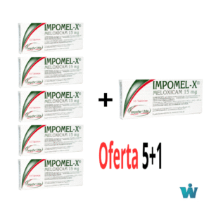 IMPOMEL-X MELOXICAM 15MG CAJA X 10 TABLETAS OFERTA 5+1
