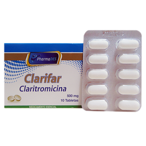 CLARIFAR CLARITROMICINA 500MG X 10 TB