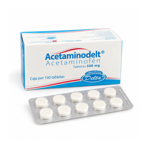 ACETAMINOFEN 500 MG X 100 TB ACETAMINODELT
