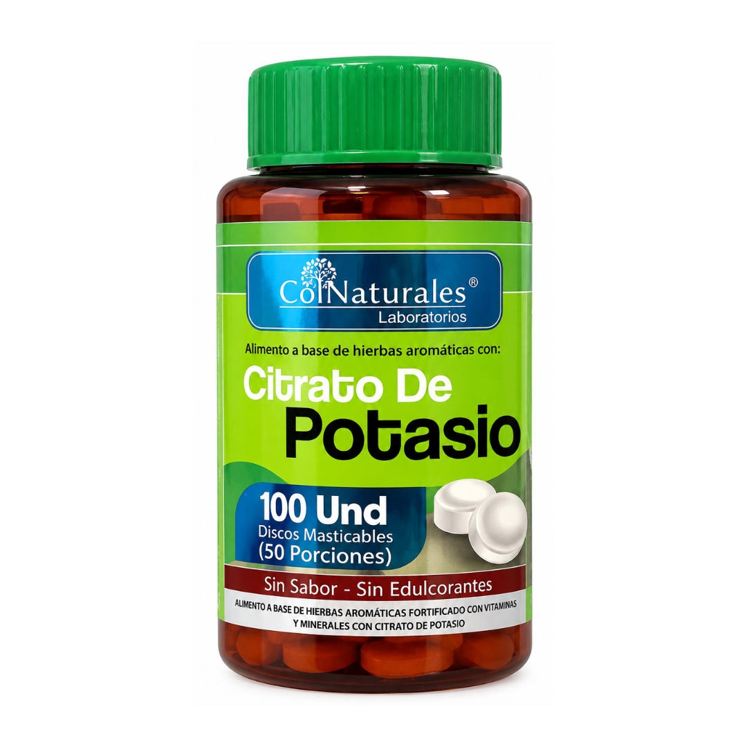 CITRATO DE POTASIO X 100 TB COLNATURALES