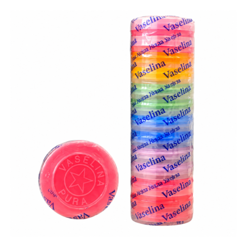 VASELINA DE COLORES 12 UNIDADES X 5 GR
