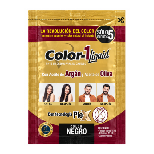 COLOR 1 CABELLO NEGRO X 15 ML SACHET