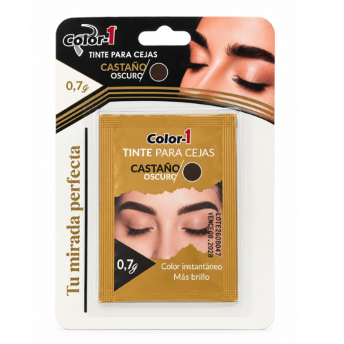 TINTE CEJAS CASTAÑO OSCURO X 0.7 G INTERBELL