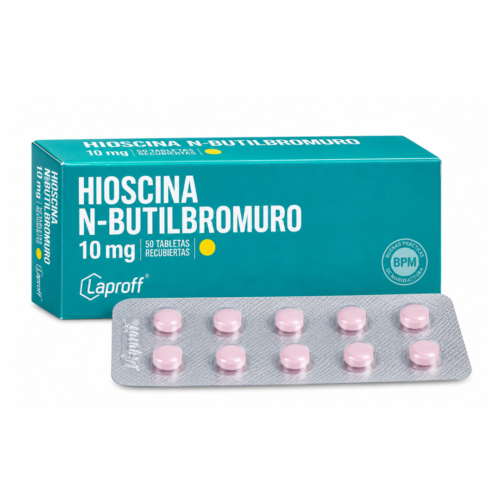 HIOSCINA N-BUTIL BROMURO 10MG X 50 TABLETAS LAPROFF