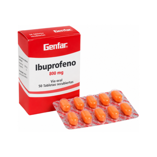 IBUPROFENO 800MG CAJA X 50 TABLETAS GENFAR