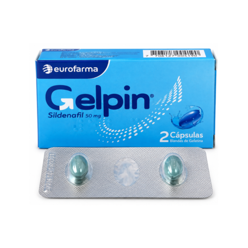 GELPIN AZUL SILDENAFILO 50 MG X 2 CP EUROFARMA