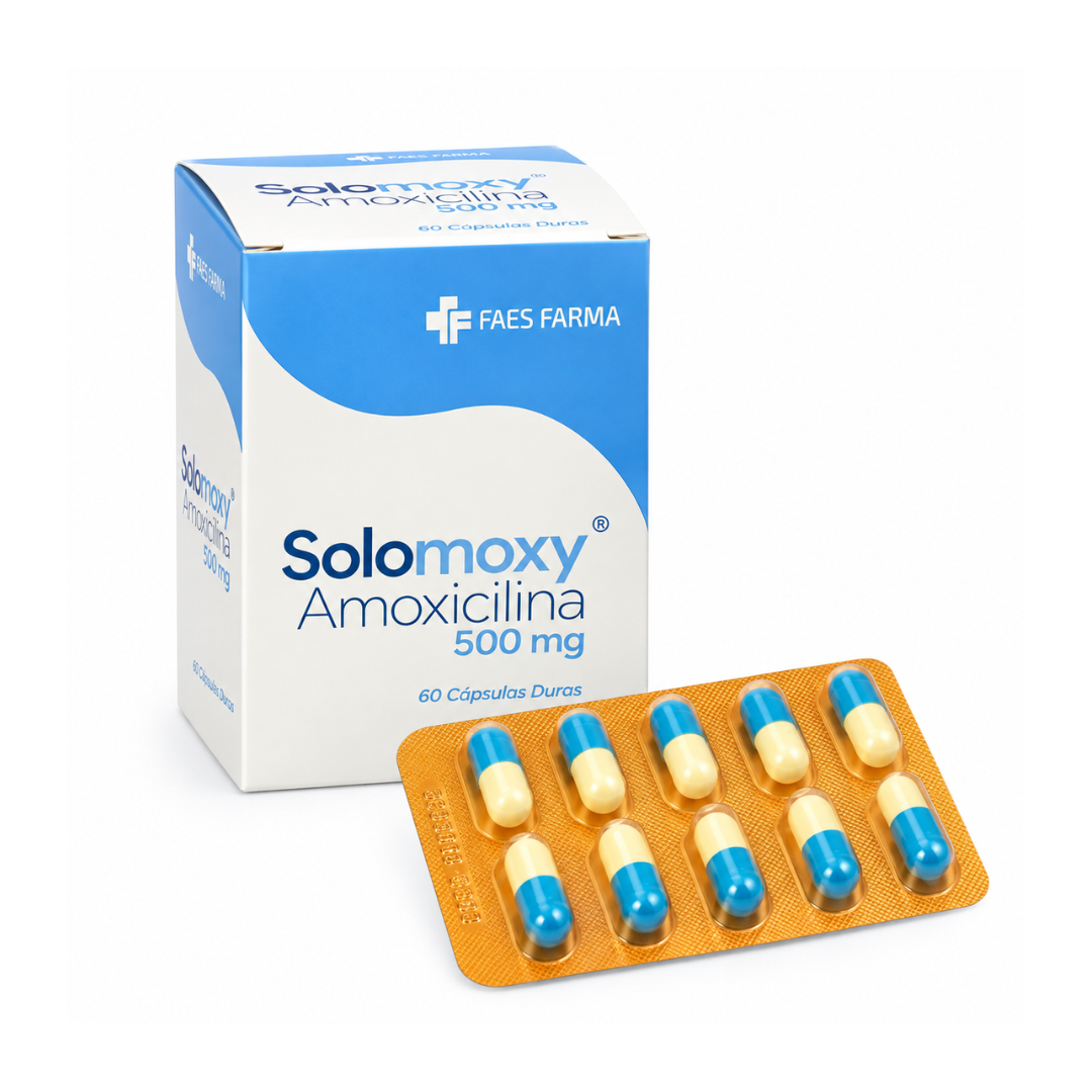 SOLOMOXY 500 MG X 60 CP AMOXICILINA