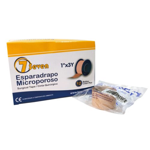 ESPARADRAPO 1'' X 3Y MICROPOROSO CAJA X 12 ROLLOS