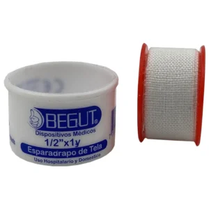ESPARADRAPO TELA 1/2'' X 1Y CAJA X 24 ROLLOS BEGUT
