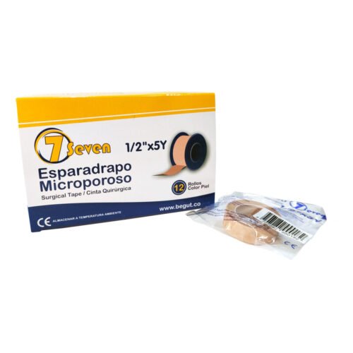 ESPARADRAPO X 1/2'' X 5Y MICROPOROSO CAJA X 12 ROLLOS