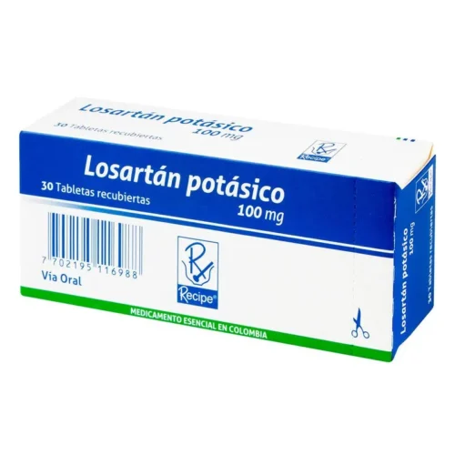 LOSARTAN POTASICO 100 MG X 30 TB RECIPE