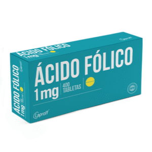 ÁCIDO FÓLICO 1 MG X 400 TBS