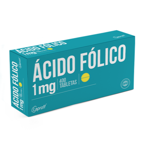 ÁCIDO FÓLICO 1 MG X 400 TBS