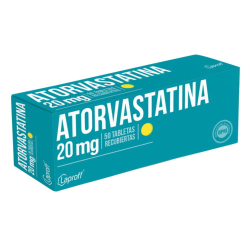 ATORVASTATINA 20 MG X 50 TBS