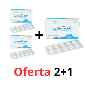 ACETAMINODELT ACETAMINOFÉN 500 MG X 100 TB OFERTA 2+1