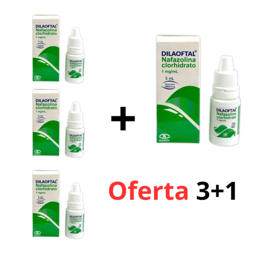 DILAOFTAL GOTAS NAFAZOLINA X 5 ML OFERTA 3+1