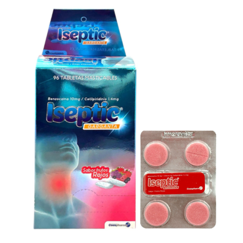 ISEPTIC FRUTOS ROJOS X 96 PASTILLAS COAS