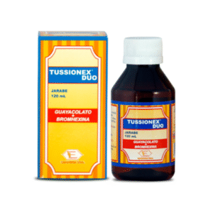 TUSSIONEX DUO JARABE ( BROMHEXINA + GUAYACOLATO ) X 120 ML