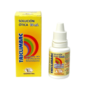 TRICLIMBAC SOL ÓTICA ( LIDOCAINA+CIPROFLOXACINO+BETAMETASONA ) X 10 ML