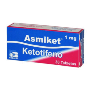 ASMIKET 1 MG TABLETAS ( KETOTIFENO ) CAJA X 30