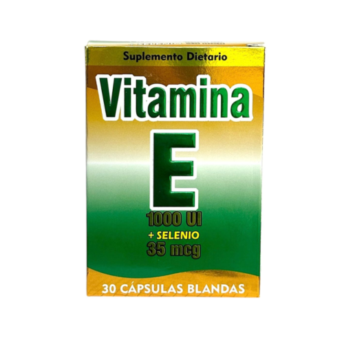 VITAMINA E 1000 UI + SELENIO X 30 CPS NATURALMENTE