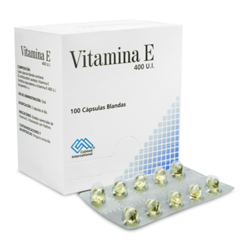 VITAMINA E 400 UI X 100 CPS COLMED